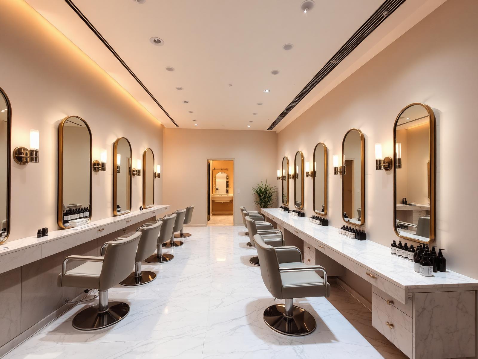 Interior of TONI&GUY Jubilee Hills